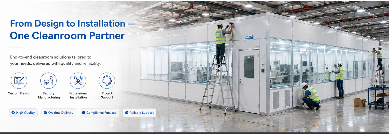 caixa de passagem de sala limpa