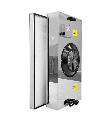 Unidade de filtro de ventilador HEPA de aço inoxidável com controle de pressão estática para aplicações em salas limpas