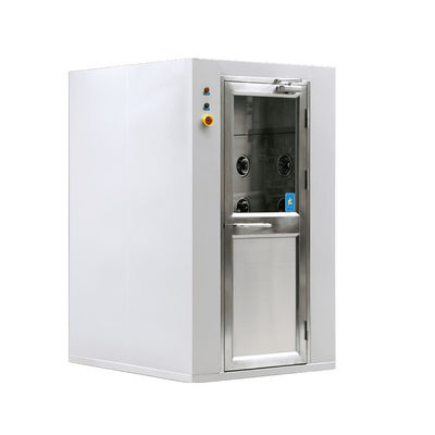 Pequena sala de chuveiro modular com temporizador ajustável 0-99s e ângulo de fluxo de ar de 360 ° para equipamentos de sala limpa farmacêutica