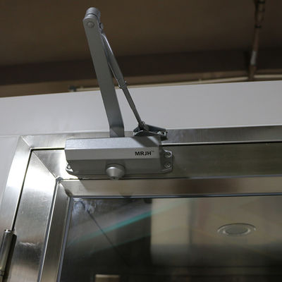 Chuveiro de ar de aço inoxidável 304 com porta convexa para salas limpas farmacêuticas e alimentares