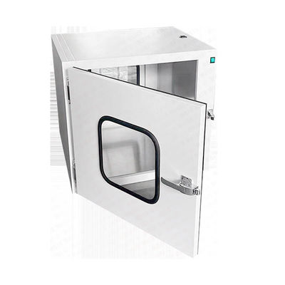 Caixa de passagem de fluxo laminar de luz UV ISO 10 para janela de transferência de sala limpa com conexão perfeita