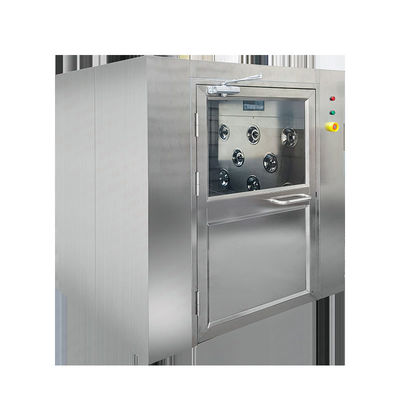Caixa de passes para salas limpas de aço inoxidável 304 ♪ Design de porta larga e plana ♪ Uso de laboratório e farmacêutico