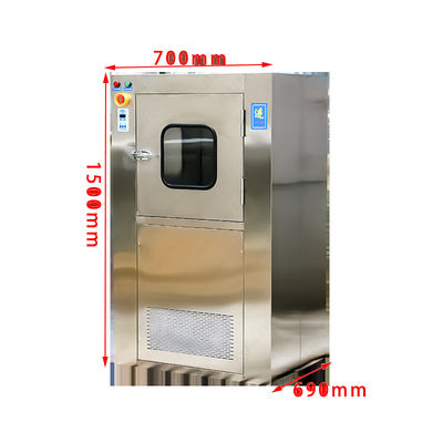 MRJH Single Story Porta plana de controle manual Interlock Interior Exterior Todos de aço inoxidável Caixa de passagem de chuveiro de ar