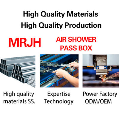 MRJH Single Story Manual Control Interlock Porta Exterior Lank Finish Folha laminada a frio Interior Ss. Chuveiro de ar Pass Box