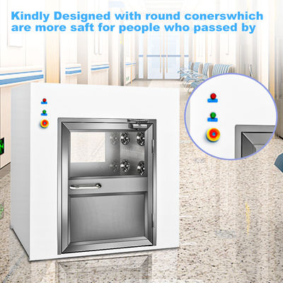 Caixa de passagem UV de aço inoxidável customizável do fluxo laminar para aplicações do quarto desinfetado