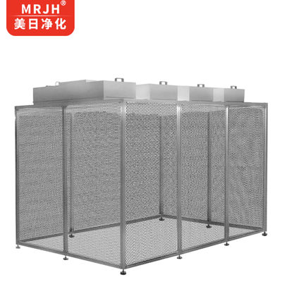 Sistema de sala limpa modular portátil com portas de vidro e design personalizável para indústrias médicas e alimentares