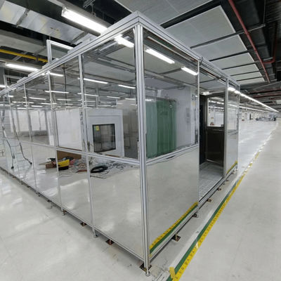 Sala limpa modular certificada GMP classe 100-10000 sala livre de poeira portátil personalizável para uso industrial