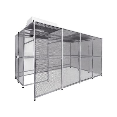 Estação de trabalho de sala limpa modular personalizada com unidades de filtro de ventilador HEPA e conformidade ISO5~ISO9