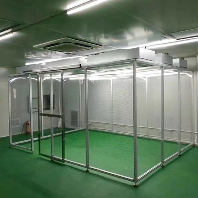Sala limpa modular certificada GMP classe 100-10000 sala livre de poeira portátil personalizável para uso industrial