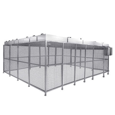 Sala limpa modular certificada GMP classe 100-10000 sala livre de poeira portátil personalizável para uso industrial