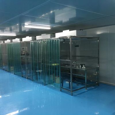 Sala limpa modular ISO 8 com unidades de filtro de ventilador HEPA e tamanhos personalizáveis para diversas aplicações