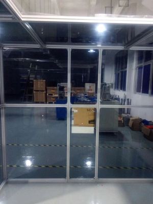 Sala limpa modular ISO 8 com unidades de filtro de ventilador HEPA e tamanhos personalizáveis para diversas aplicações