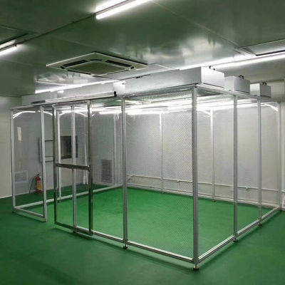 Sala limpa modular personalizável com filtragem HEPA e conformidade ISO 8 para aplicações industriais