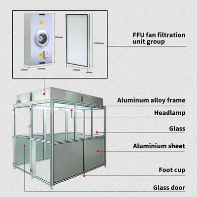 Fabricante de sala limpa modular personalizada OEM / ODM aceitável para hospital