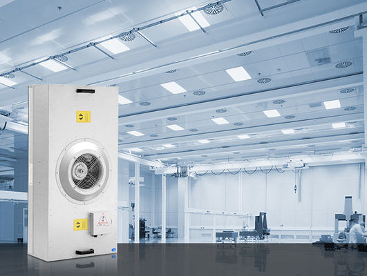 Câmara limpa FFU de aço inoxidável com resistência mínima ao fluxo de ar e unidade de filtro de ventilador HEPA de tamanho personalizável