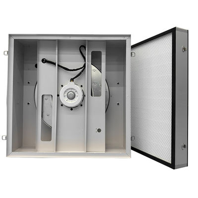 Unidade de filtro de ventilador de placa de zinco aluminizada com velocidade de ar HEPA 0,45-0,75 m/s e 2 anos de garantia para equipamentos de sala limpa