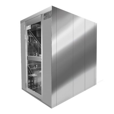 Chuveiro de ar para duas pessoas. Projetos de aço inoxidável 201 e poupança de energia. Certificado ISO para laboratórios farmacêuticos.