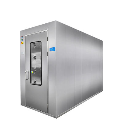 Chuveiro de ar de aço inoxidável 304 com design de fluxo de ar duplo para descontaminação de salas limpas | 1240x2000x2100mm