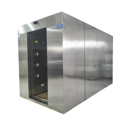 Duche de ar GMP Pharma com construção de aço inoxidável 304, duche de dois lados e controle de microcomputador
