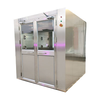 Duche de ar automático com porta deslizante de carga 1950 x 2000 x 2180 mm revestido em pó de aço inoxidável 201
