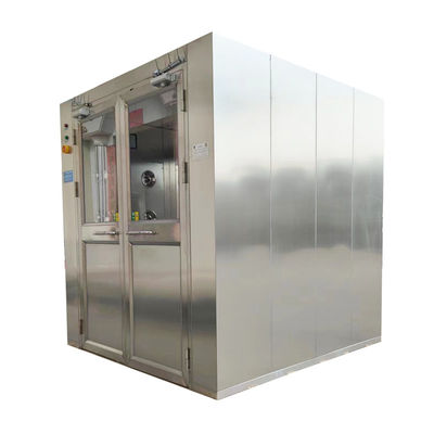 Duche de ar automático com porta deslizante de carga 1950 x 2000 x 2180 mm revestido em pó de aço inoxidável 201
