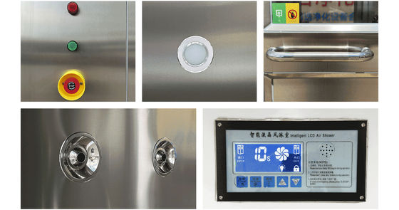 GMP-compliant 201 Duche de ar inoxidável 1240x2000x2100mm