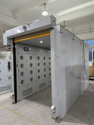 Sala de chuveiro anti-colisão com sensores de radar e certificação DIN75200 à prova de fogo
