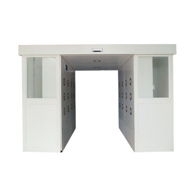 Produtos Industriais Chuveiro de ar com portas deslizantes automáticas. Ventilador de 1500W, filtro HEPA de 0,3 μm. Transferência sem poeira.