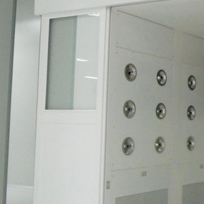 Automática porta deslizante produtos chuveiro de ar com DIN75200 radar à prova de fogo design anti-colisão e ISO 14644-1 conformidade