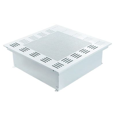 Saída de ar HEPA certificada ISO 14644 com fluxo de ar de 1000 CMH e acabamento pintado com placa fria para salas limpas