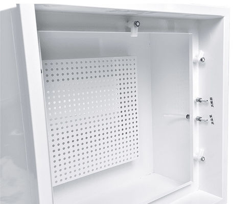 Saída de ar HEPA certificada ISO 14644 com fluxo de ar de 1000 CMH e acabamento pintado com placa fria para salas limpas