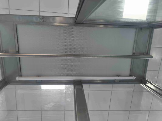 Armário de sala limpa de vidro com filtração HEPA e capacidade de 25 pessoas para armazenamento de vestuário de aço inoxidável conforme com a ISO 14644