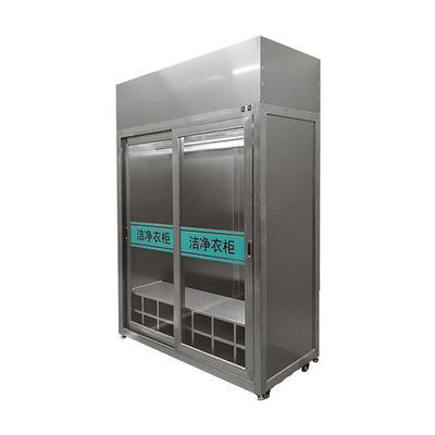 Guarda-roupa do quarto limpo de aço inoxidável H14 HEPA 99,995% ISO 14644 & GMP Pharma Storage