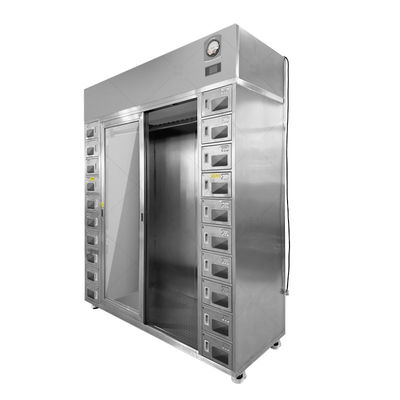 Cleanroom Garment & Shoe Storage Cabinet. Filtro HEPA, conformidade com a ISO/GMP