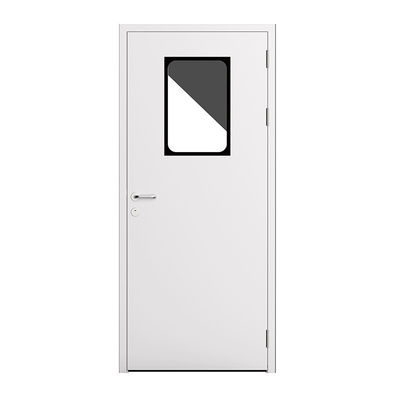 Porta de aço de sala limpa de balanço único com integração perfeita, conformidade ISO / GMP e características resistentes à corrosão