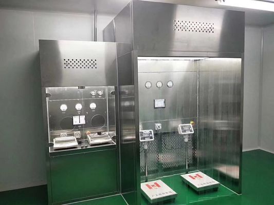 Cabine de pesagem compatível com as BPF com filtração HEPA e construção de aço inoxidável SUS304 para contenção de poeira