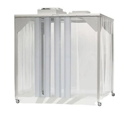 ISO 5 Stand limpo com sistema HEPA FFU.