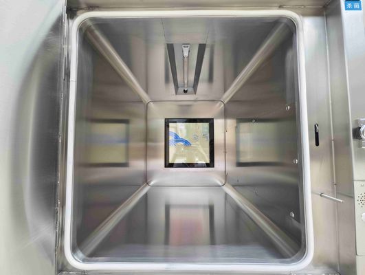 Caixa de passagem intertravada mecanicamente de camada tripla com esterilização UV e construção em aço inoxidável 304