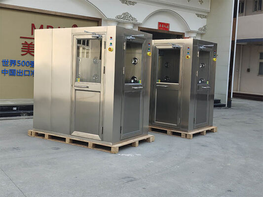 Duche de ar de aço inoxidável 304 GMP Pharma com sopro de dois lados e controle por microcomputador