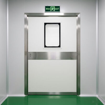 Porta de aço deslizante automática industrial com capacidade de carga de 1500 kg IP65 resistente às intempéries e conformidade ISO 14644