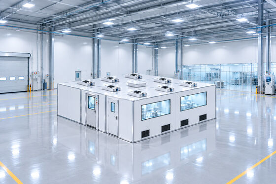 Easy-to-Install Modular Cleanroom with HEPA Fan Filter Units (FFUs), Expandable Design for Time and Labor Savings