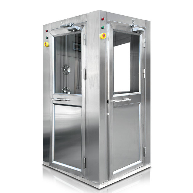 Aço inoxidável 304 de três portas, com fluxo vertical de ar, sala limpa, chuveiro com ar.
