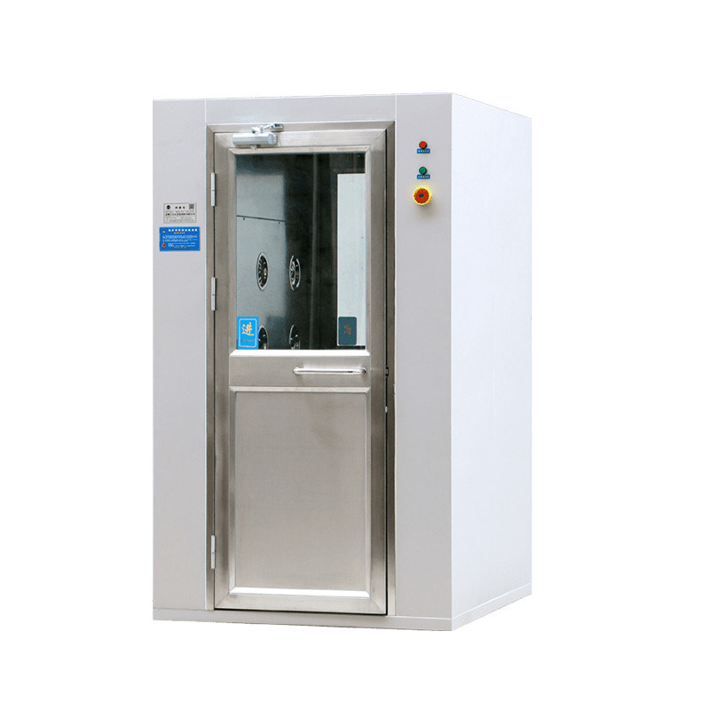 Pequena sala de chuveiro modular com temporizador ajustável 0-99s e ângulo de fluxo de ar de 360 ° para equipamentos de sala limpa farmacêutica
