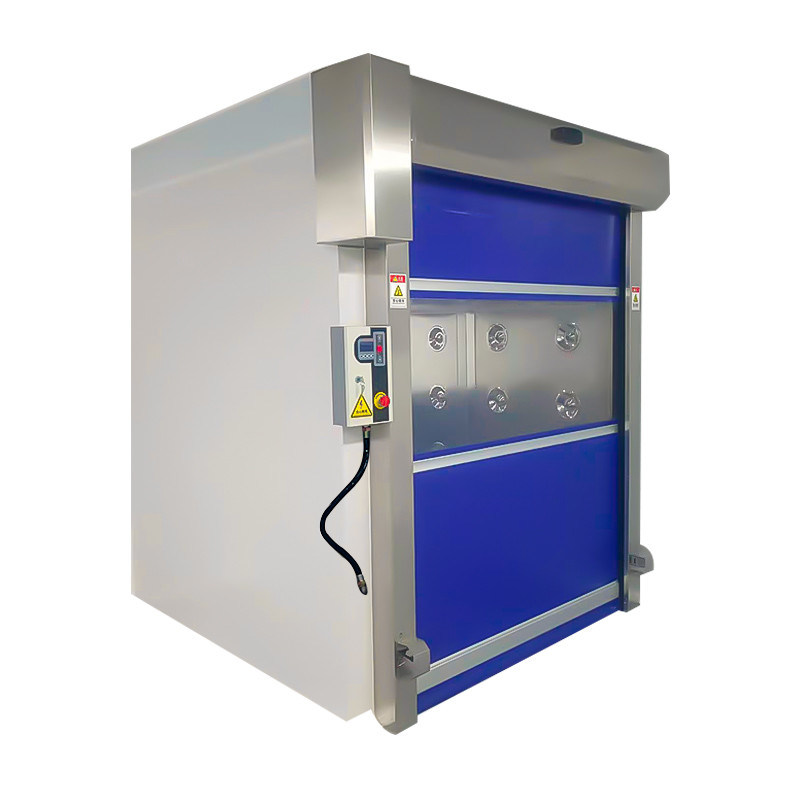 Chuveiro de ar em aço inoxidável 304 totalmente automático com velocidade de ar de 25-28 M/S e tempo de banho ajustável de 0-99s
