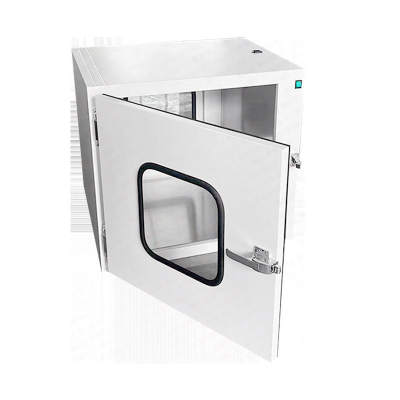 Caixa de passagem de fluxo laminar de luz UV ISO 10 para janela de transferência de sala limpa com conexão perfeita
