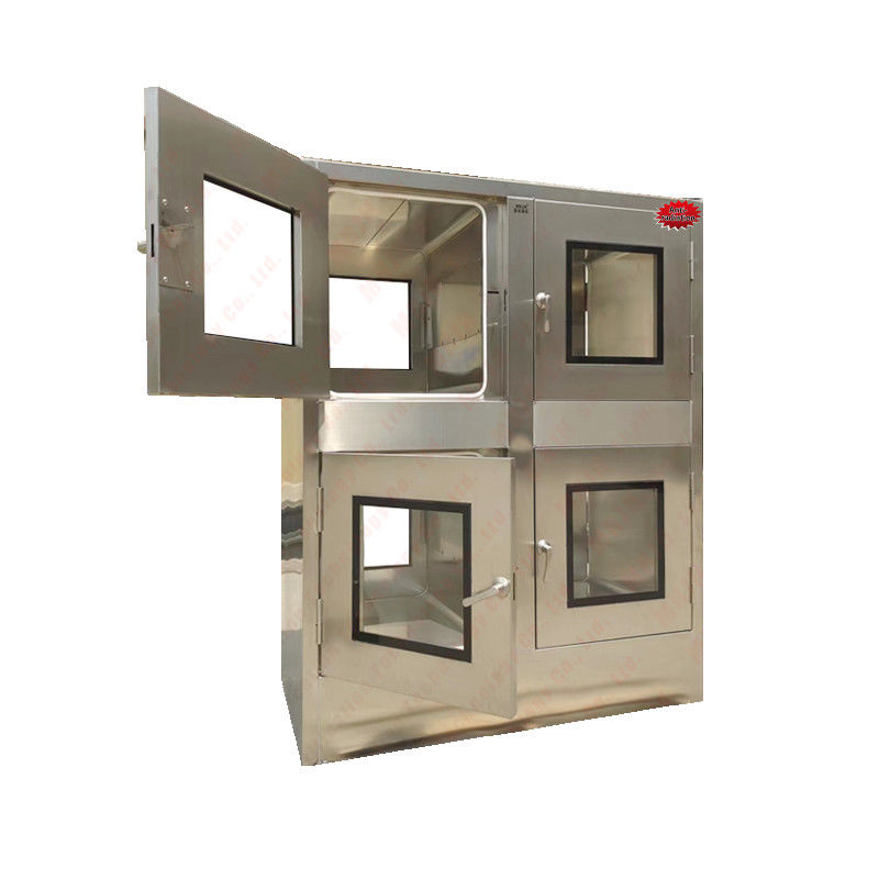 MRJH Anti-radiação Dupla camada Porta plana Manual Bloqueio de controle conjunto mecânico Aço inoxidável Janela de transferência comum