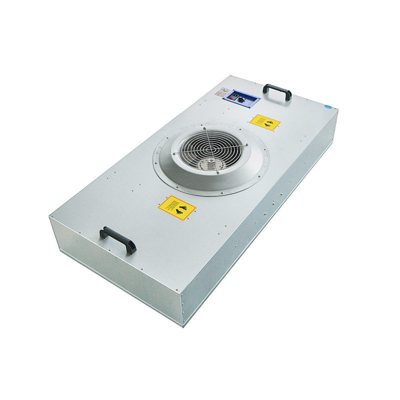 Unidade de filtro de ventilador HEPA de caixa ultra fina com tensão 220V/120V/110V e construção de aço inoxidável para salas limpas