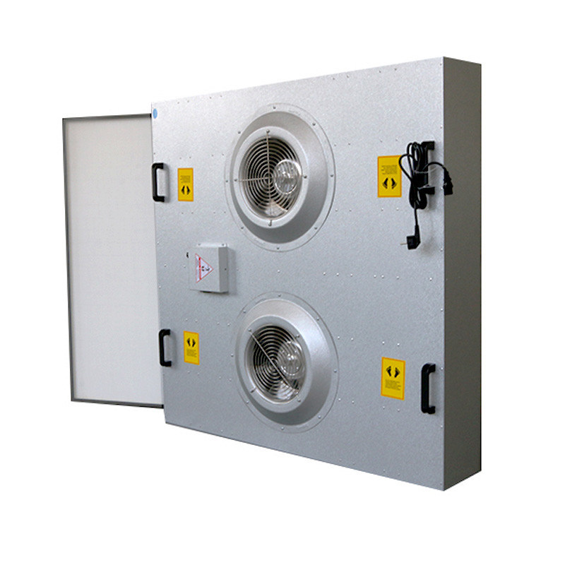 Unidade de filtro de ventilador FFU com motor DC duplo EC | Purificação de ar HEPA para salas limpas ISO