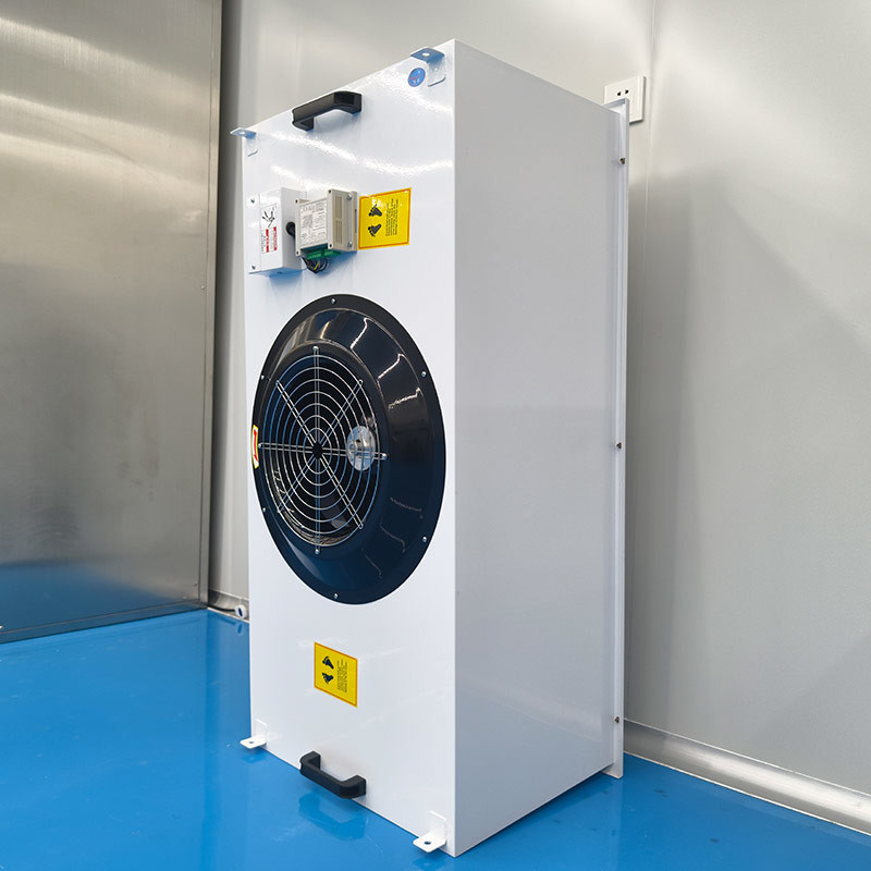 Unidade de filtro de ventilador FFU desmontável com tinta de placa fria e aço inoxidável 304 para sistemas de purificação de salas limpas com velocidade de ar HEPA 0,45-0,75 m/s