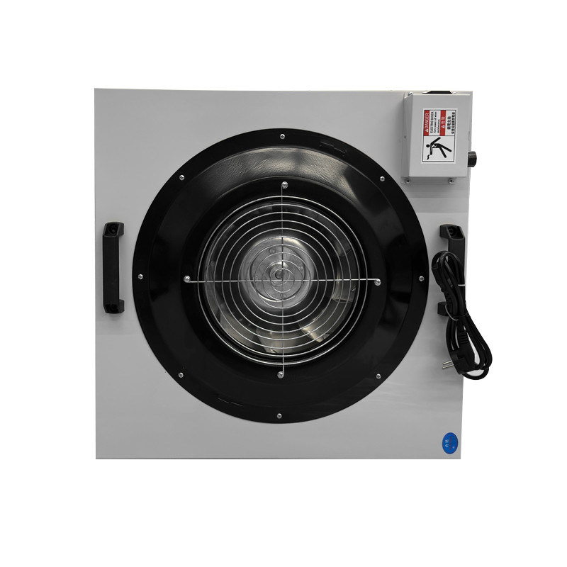 Unidade de filtro de ventilador de placa de zinco aluminizada com velocidade de ar HEPA 0,45-0,75 m/s e 2 anos de garantia para equipamentos de sala limpa